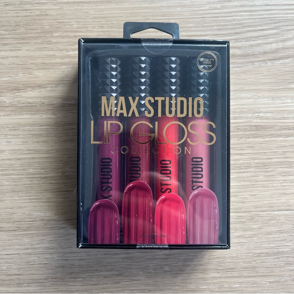 [NWT] Max Studio Lipglosss Collection 4pk Cruelty Free & Vegan